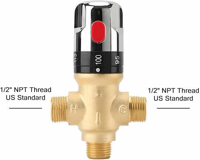 TreMax Thermostatic Mixing Valve, Shower Mixing Valve - Image 6
