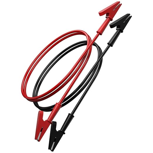 2pcs Alligator Clips Clamp Electrical Test Leads Dual Ended Crocodile Wire Cable - Image 3