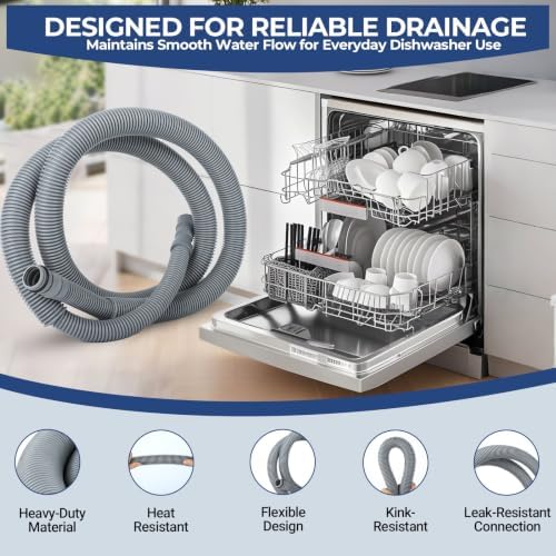 AEM74333104 AEM74333101 LG Dishwasher Drain Hose Replacement Fits LDF LDT Series - Image 3