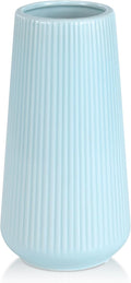 Blue Ceramic Vase, GUKJOB Small Cute Flower Vase by GUKJOB
