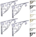 Khtumeware Ornate Decorative Shelf Brackets, 12 inch Big wall Mounted Shelving by khtumeware