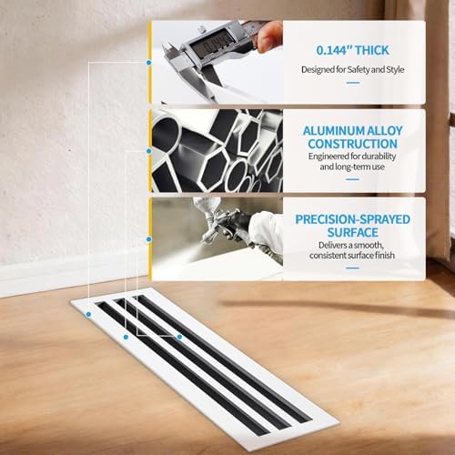36x6 Modern AC Vent Cover, Decorative Air Vent Register Grille - Image 5