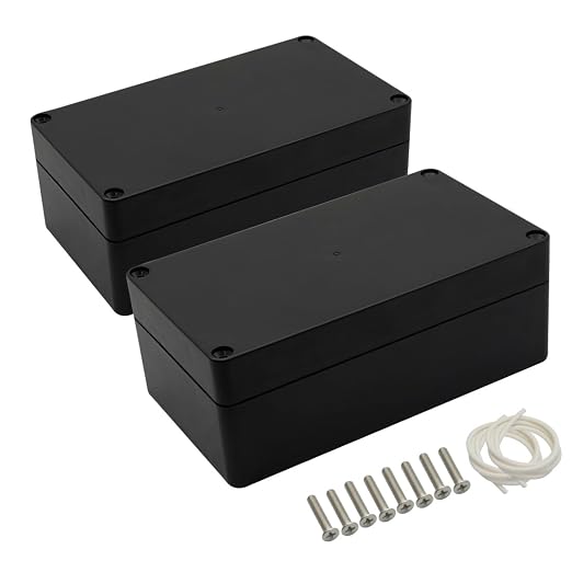 Project Box ABS Plastic Junction Box IP65 Waterproof Electrical Boxes Universal by LeMotech