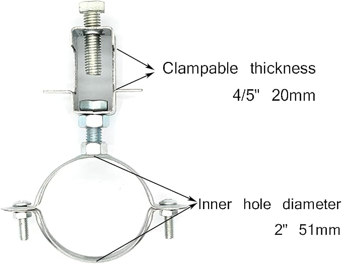 Conduit Hanger with Beam Clamp & Pipe Support Bracket - Image 2