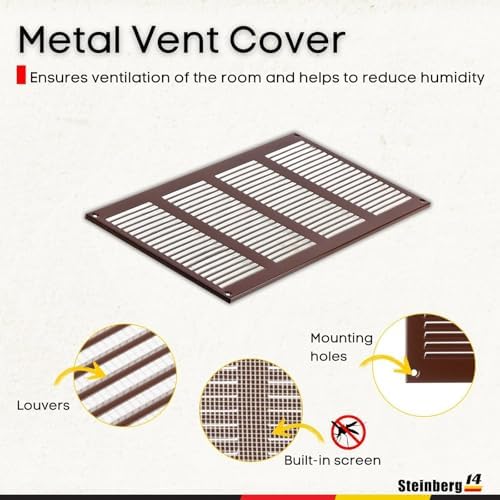 Steinberg14 Brown Vent Cover 14x6 - Image 2