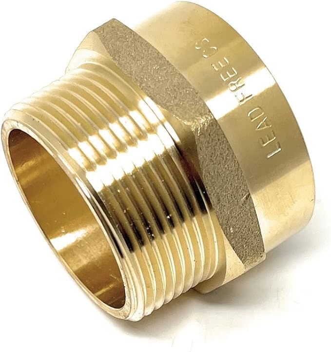 Cascada 1 1/2" G Thread Female to 1 1/2" NPT Thread Male Pipe Fitting Adapter - Image 8