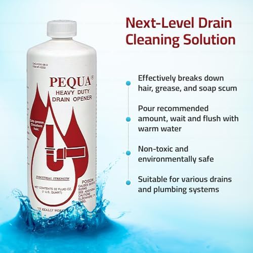 PEQUA INDUSTRIES Pequa Heavy Duty Drain Opener, Fast-Acting Formula, Industrial - Image 5