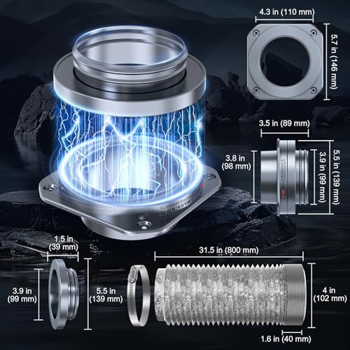 Magnetic Dryer Vent Coupling, 4-Inch Dryer Vent Connector - Image 6