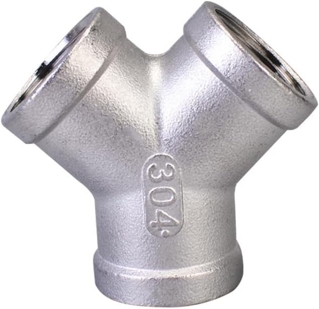 Stainless Steel 304 Tee NPT Female Y Shaped 3 Way Cast Pipe Fitting by Unknown