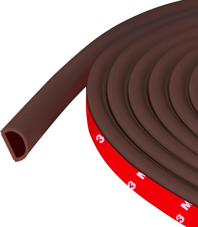Weather Stripping Door Seal Self Adhesive Weather Strip Silicone D Shaped Door by Protalwell