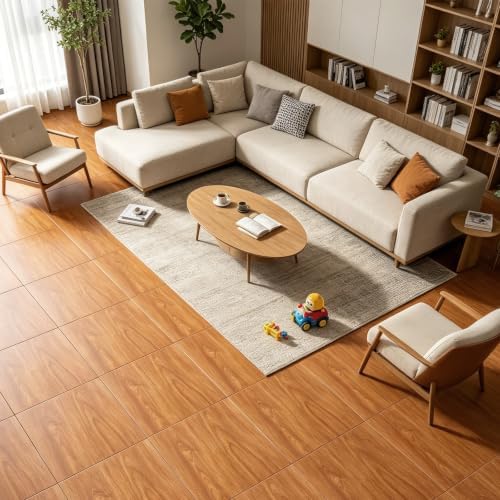 AKOLAFE 40 Sheet Vinyl Flooring 12x12 Inch Peel and Stick Floor Tile Waterproof - Image 7