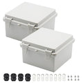 Zulkit 2pcs Junction Box ABS Plastic Dustproof Waterproof IP65 Electrical Boxes by Zulkit