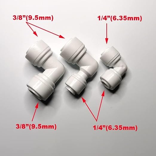 Malida 1/4" OD Tube to 1/4" OD Tube Elbow Quick Connect - Image 4