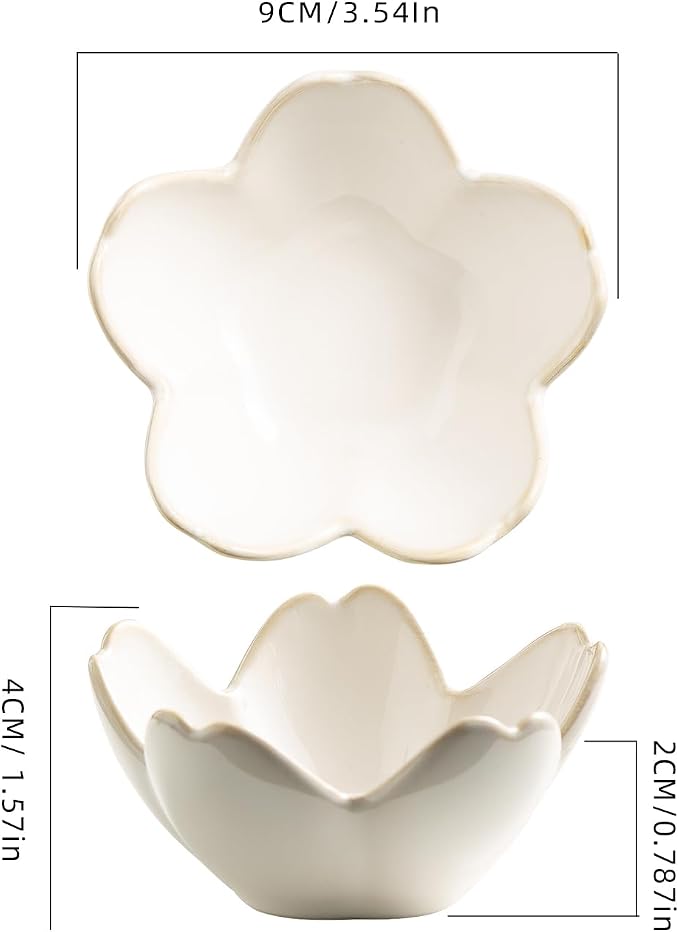 Ceramic Ring Holder Tray, Floral Trinket Bowl - Image 2