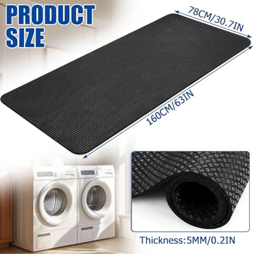 Doubled-Sided Non Slip Under Washing Machine Mat - Image 3