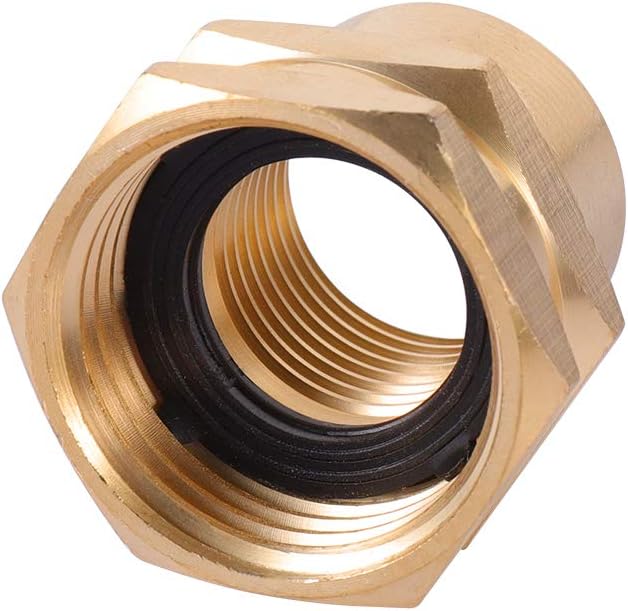 Brass Garden Hose Adapter, 3/4”GHT Female x 1/2”NPT Female Connector, GHT to - Image 4