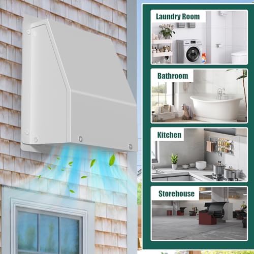 8 Inch Hooded Wall Vent Cover - Image 5