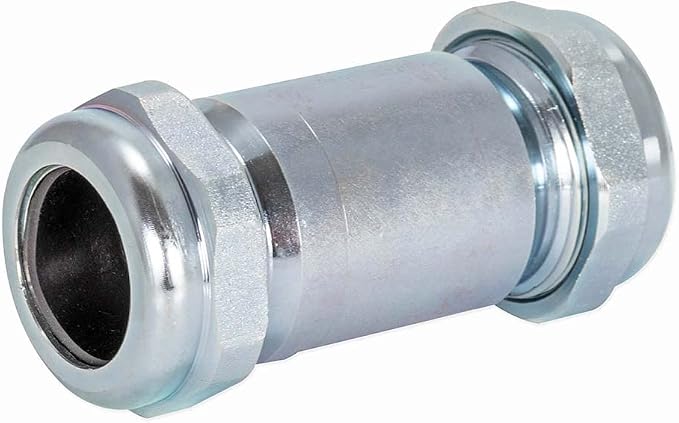 Eastman 4-3/8 Inch Long Pattern Compression Coupling, 1 Inch IPS, Galvanized by Eastman