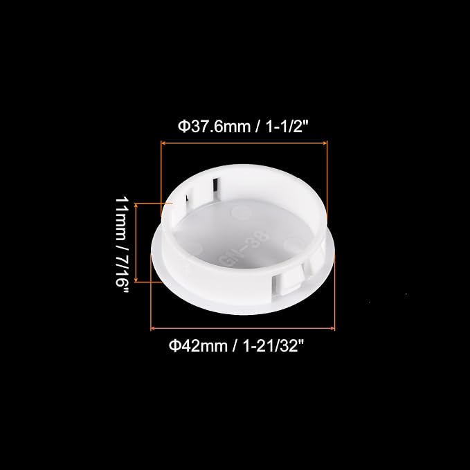 uxcell 1-1/2" Plastic Hole Plugs - Image 2
