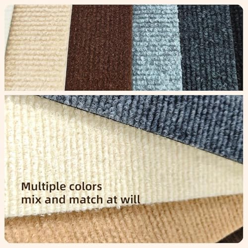 24 * 24in Peel and Stick Carpet Tiles, Self Adhesive Floor Squares - Image 6
