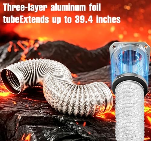 DV180 Magnetic Dryer Vent Connector Kit – 5ft Extra-Long 4" Aluminum Foil Duct - Image 6
