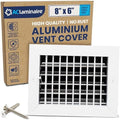 8" x 6" Duct Hole Adjustable Vent Cover by ACLAMINAIRE
