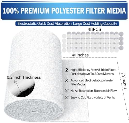UBeesize Air Vent Filters Kit, No Airflow Restrictions, - Image 2