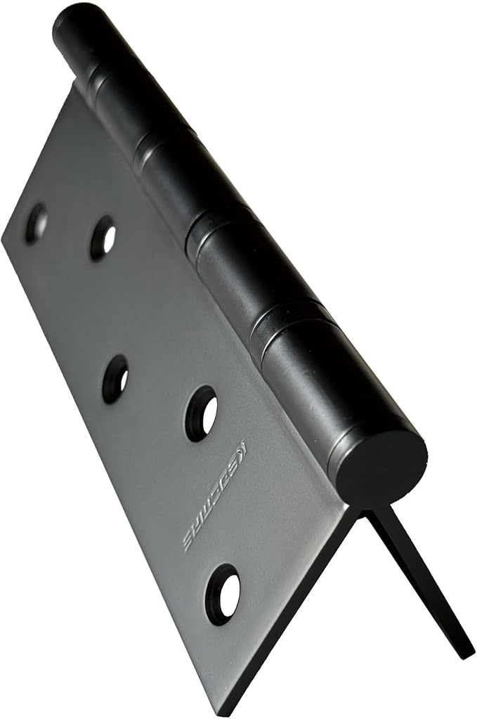 Stainless Steel Ball Bearing Matte Black 6 inch Door Hinges - Image 2