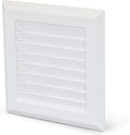 Highcraft TC100-5 Universal Outlet Box Square Louvered Faceplate Replacement; by Highcraft