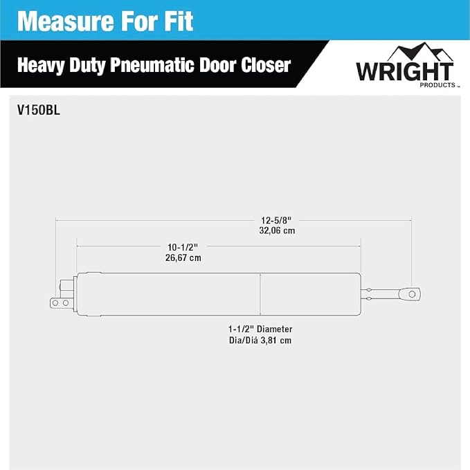 Wright Products Heavy-Duty Pneumatic Storm Door Closer – Durable, Adjustable - Image 5