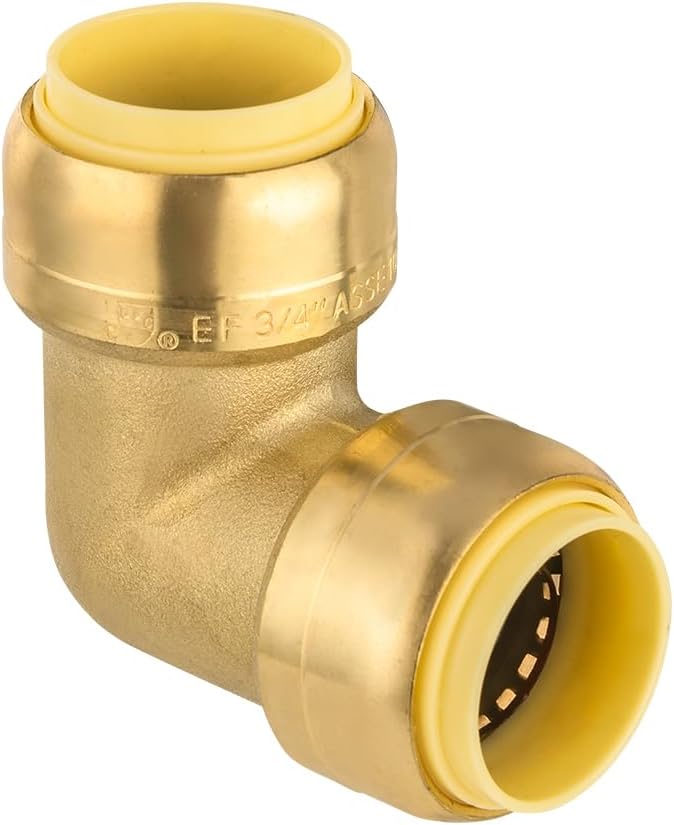 EFIELD 3/4-inch 90-Degree Elbow, Push-Fit Brass Fittings to Connect Copper by EFIELDPEXTUBING