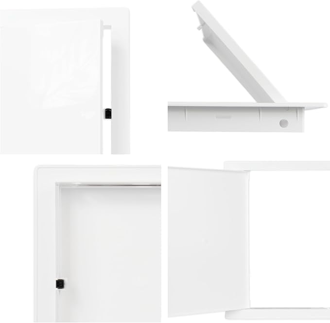 Vent Systems 6" x 8" Push-to-Open ABS Access Door – White Plastic Access Panel - Image 9