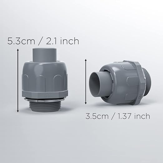 Conduit Connectors, 1/2 Inch, Non-Metallic, - Image 3
