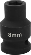 1/2" Drive 8mm Deep Impact Socket, 6 Point Chrome Molybdenum Steel Heavy Duty by YTkavq