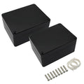 ABS Plastic Electrical Project Case Power Junction Box, Project Box Black 4.5" by LeMotech