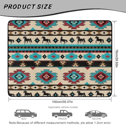 Tribal Green Horse Universal Liner 29"x39" - Image 7