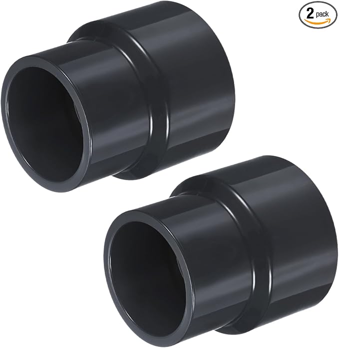 M METERXITY 2-Pack UPVC Reducer Pipe Fitting, 2-1/2"x2" Reducing Coupling by MMETERXITY