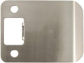 Round Corner Extended Lip Strike Plate, 2-1/4" x 2-1/2", Satin Nickel by StoneHarborHardware