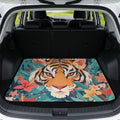 Tiger Floral Universal Cargo Liner Gardening Trunk Mat Waterproof Cargo Liner by Mintulipy