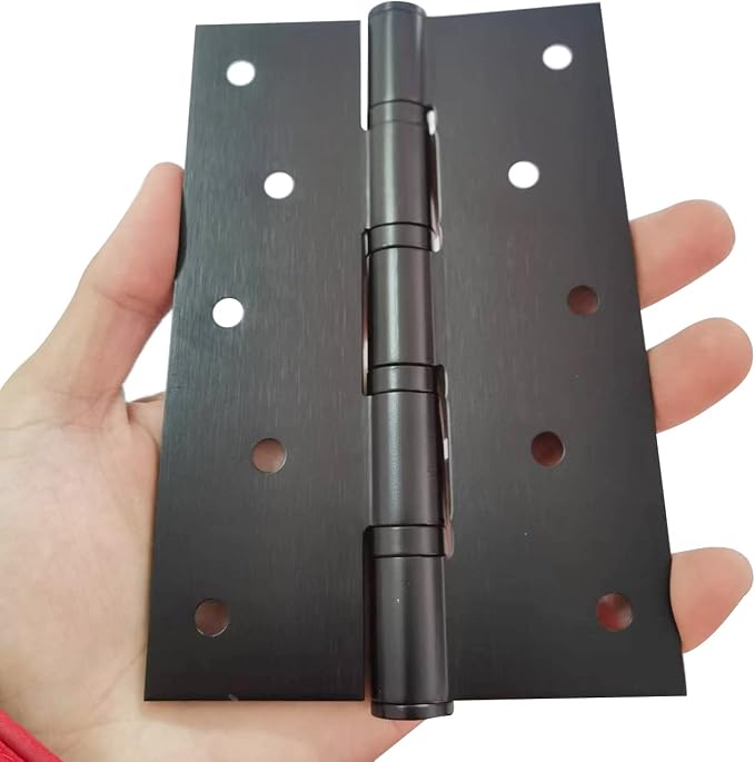 2 Pcs 5" Stainless Steel Ball Bearing Door Hinges - Image 2