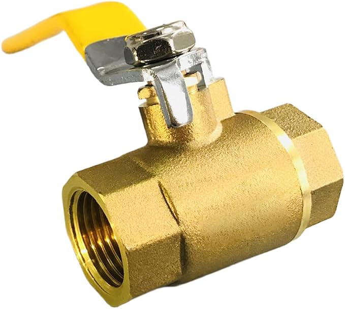 Brass Compression Ball Valve 1 Inch Water Shut Off Valve Inline Plumbing Ball by Unknown