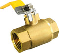 Brass Compression Ball Valve 1 Inch Water Shut Off Valve Inline Plumbing Ball by Unknown
