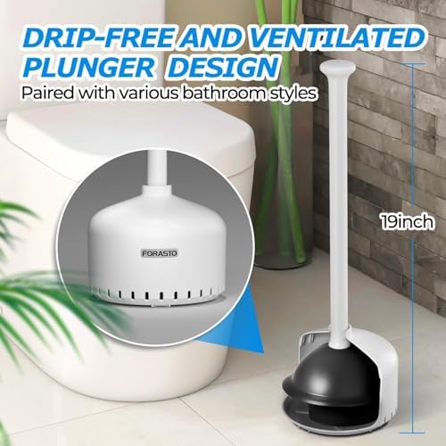 FORASTO 2Pack Toilet Plunger - Image 5