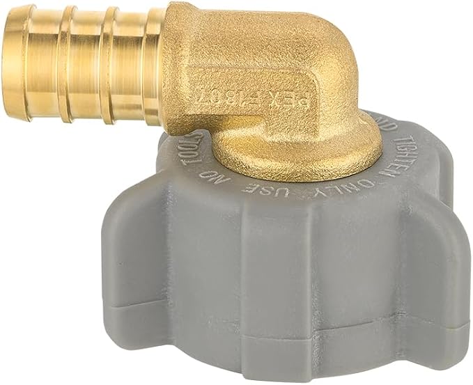 1 PC EFIELD 1/2" Pex X 7/8 Inch Toilet BC Swivel Female Elbow | Brass Barb - Image 5