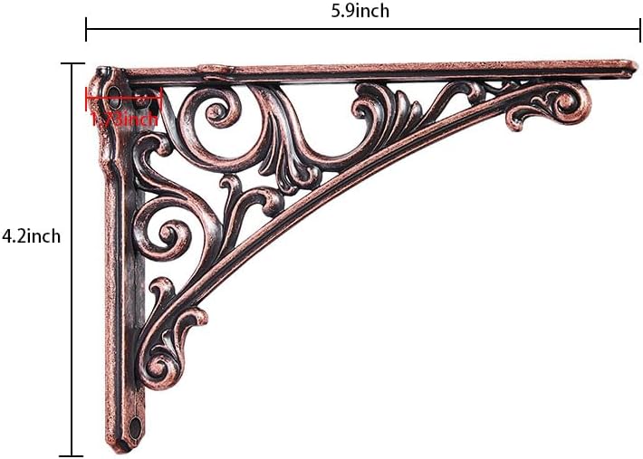 Khtumeware Shelf Bracket 6 Inch, Decorative Brackets - Image 2