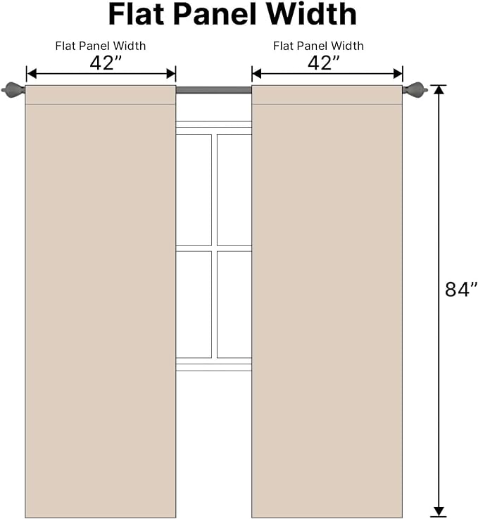 H.VERSAILTEX Blackout Curtains Thermal Insulated Window Treatment Panels Room - Image 7