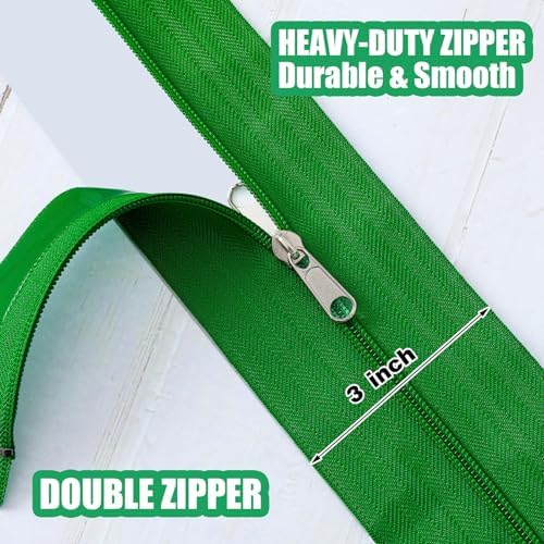 Tigeen 2 Roll Heavy Duty Zipper Door Dust Barriers 7 ft x 14 Inch - Image 2