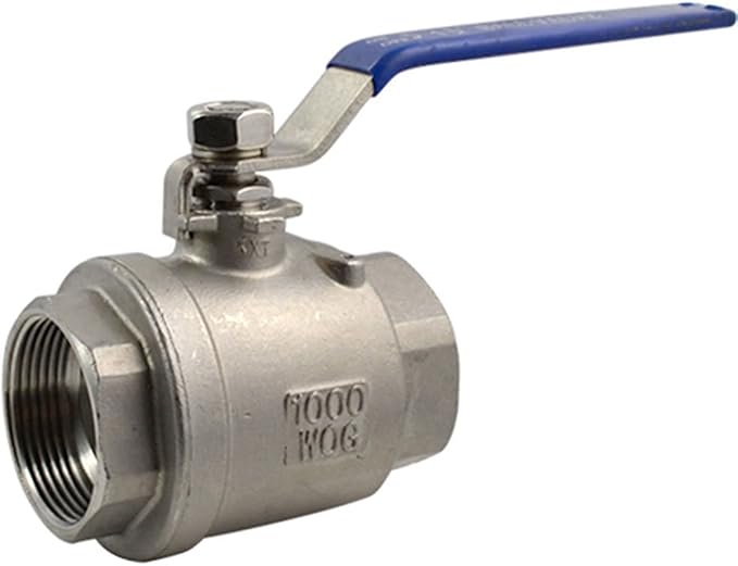 2Pcs 316 Stainless Steel 1.5" Full Port Ball Valve - Image 2