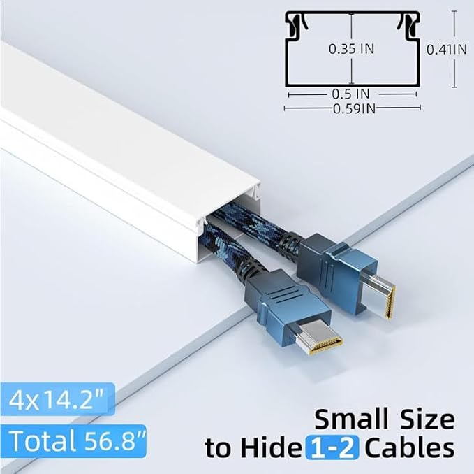 Delamu 57in Cord Hider, Cord Covers - Image 2