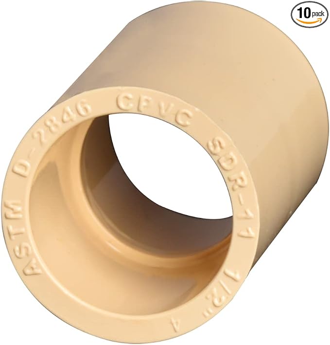 1/2" 10pcs CPVC Pipe Fittings SliP to Slip Coupling Adapter by Unknown